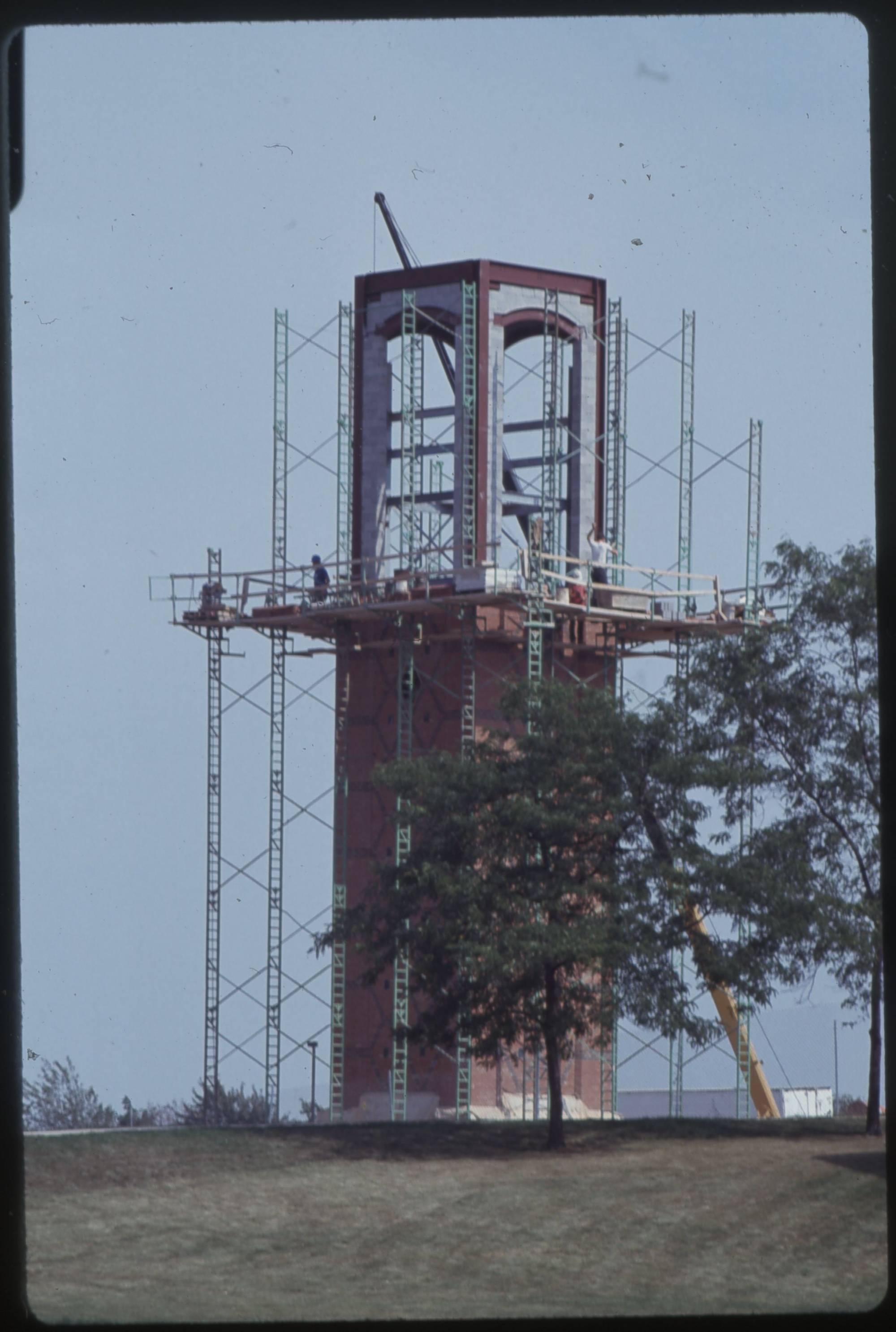 Cook Carillon Tower construction